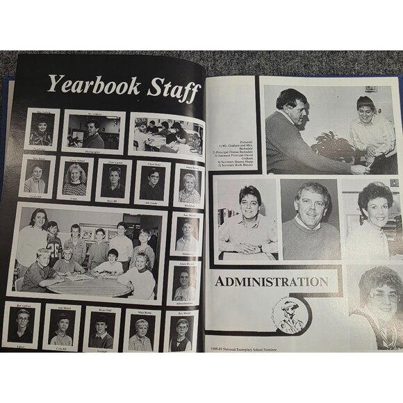 1989 Minutemen Yearbook Vol 14 Hardcover High School Annual Historical Photos - Picture 4 of 6